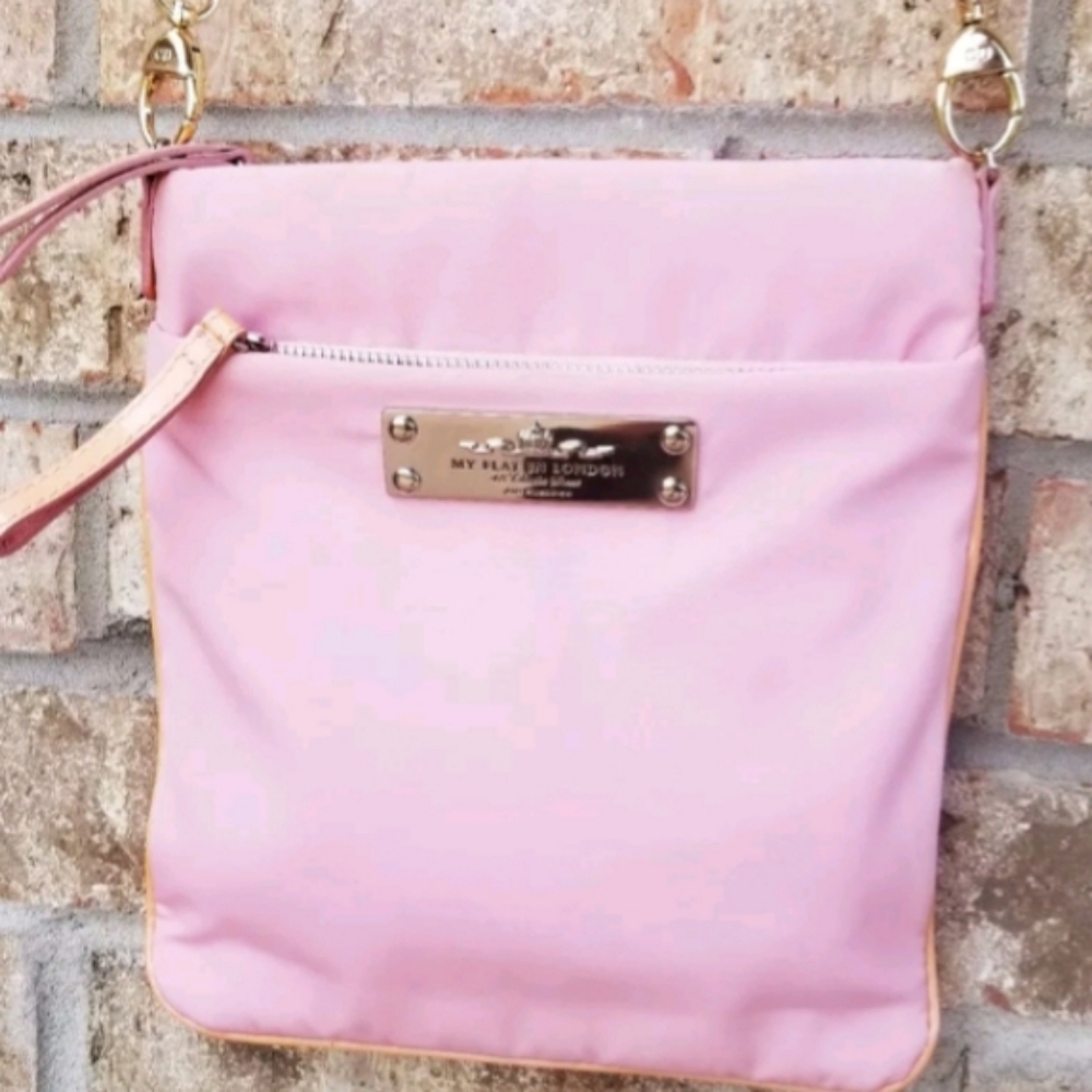 JAN HAEDRICH My Flat in London PINK Designer Crossbody (10x10x1) shoulder Bag